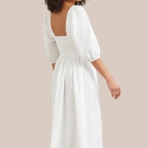 Modern Citizen Kyla Ruched Dress White Size Small